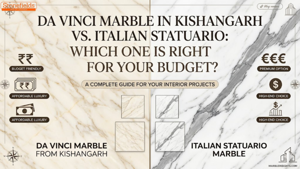 Da Vinci Marble in Kishangarh vs. Italian Statuario: Which One is Right for Your Budget?