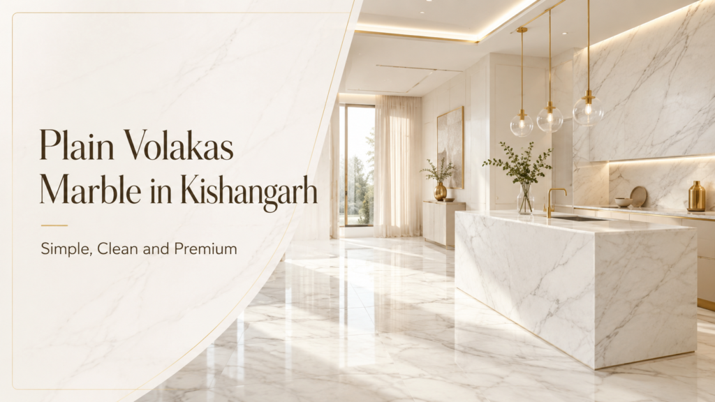 Plain Volakas Marble in Kishangarh: Simple, Clean and Premium