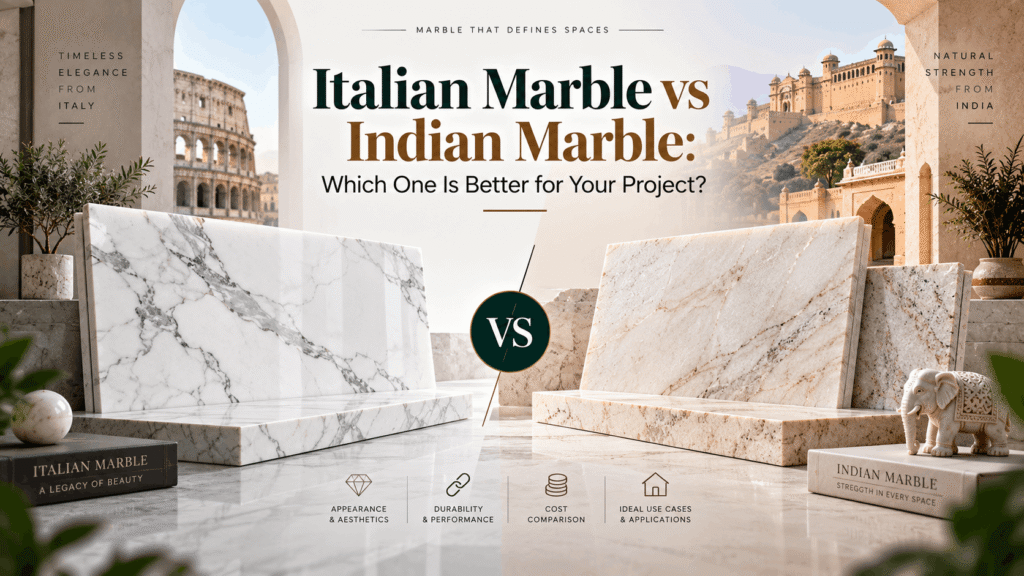 Italian Marble vs Indian Marble: Which One Is Better for Your Project?